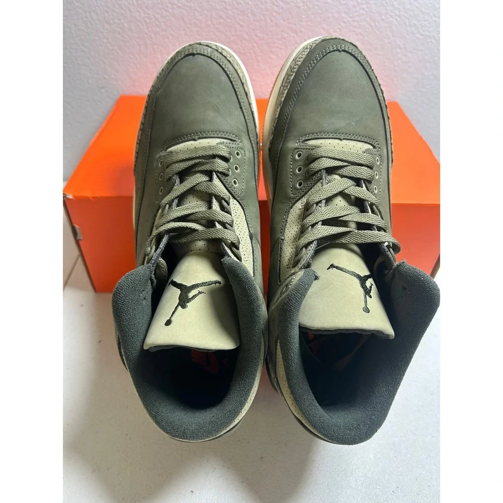 Nike Air Jordan 3 Retro Patchwork Camo Dark Hazel Olive 11.5m #2787